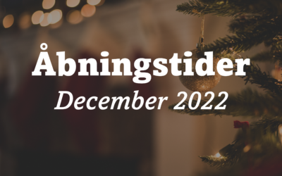 Åbningstider i december