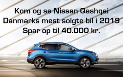 Nissan QASHQAI bedst sælgende i 2019 – Spar 40.000 før det er for sent