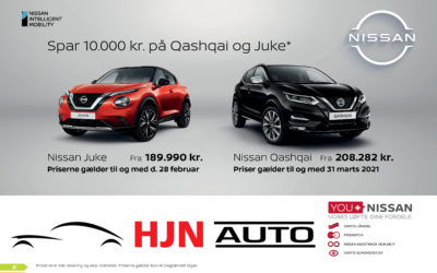 Spar 10.000 kr på Qashqai og Juke